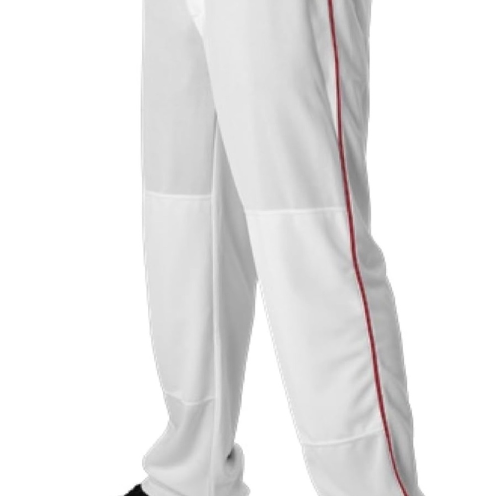 NWT Youth XL White Pants with Red Stripe